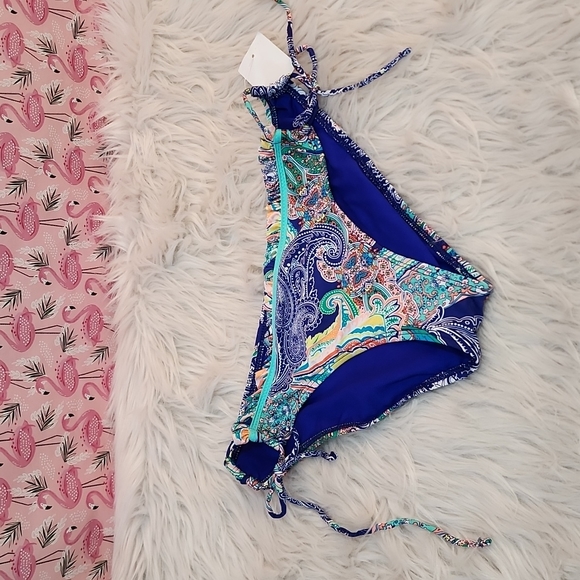 NWT Kenneth Cole Reaction Paisley Print Bikini Set, Size S - Picture 4 of 15